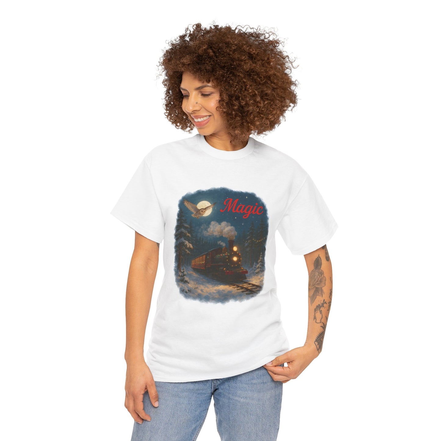 Unisex Cozy Magic Train T-Shirt