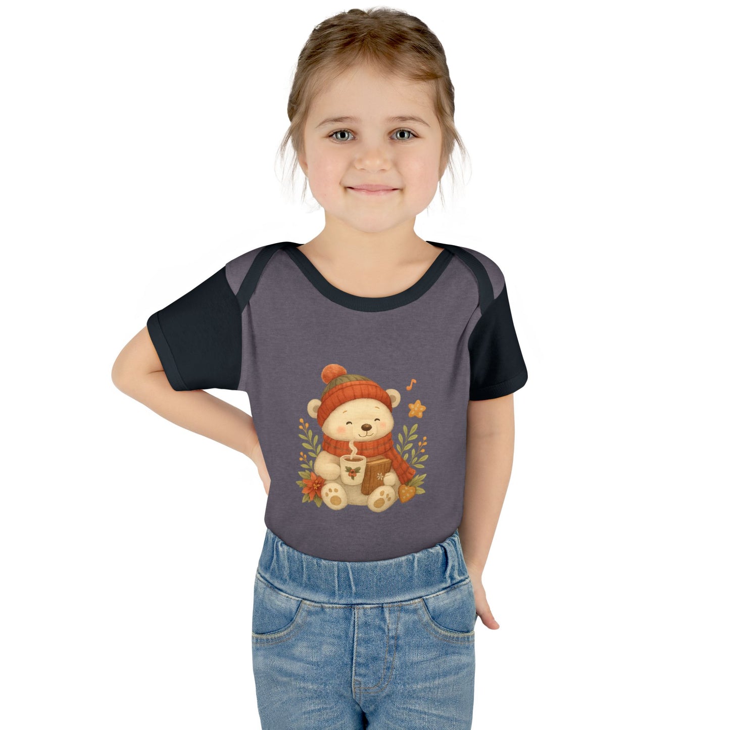 Unisex Cozy Bear Baby Bodysuit