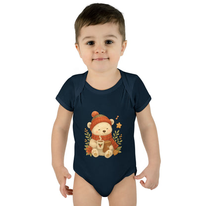 Unisex Cozy Bear Baby Bodysuit