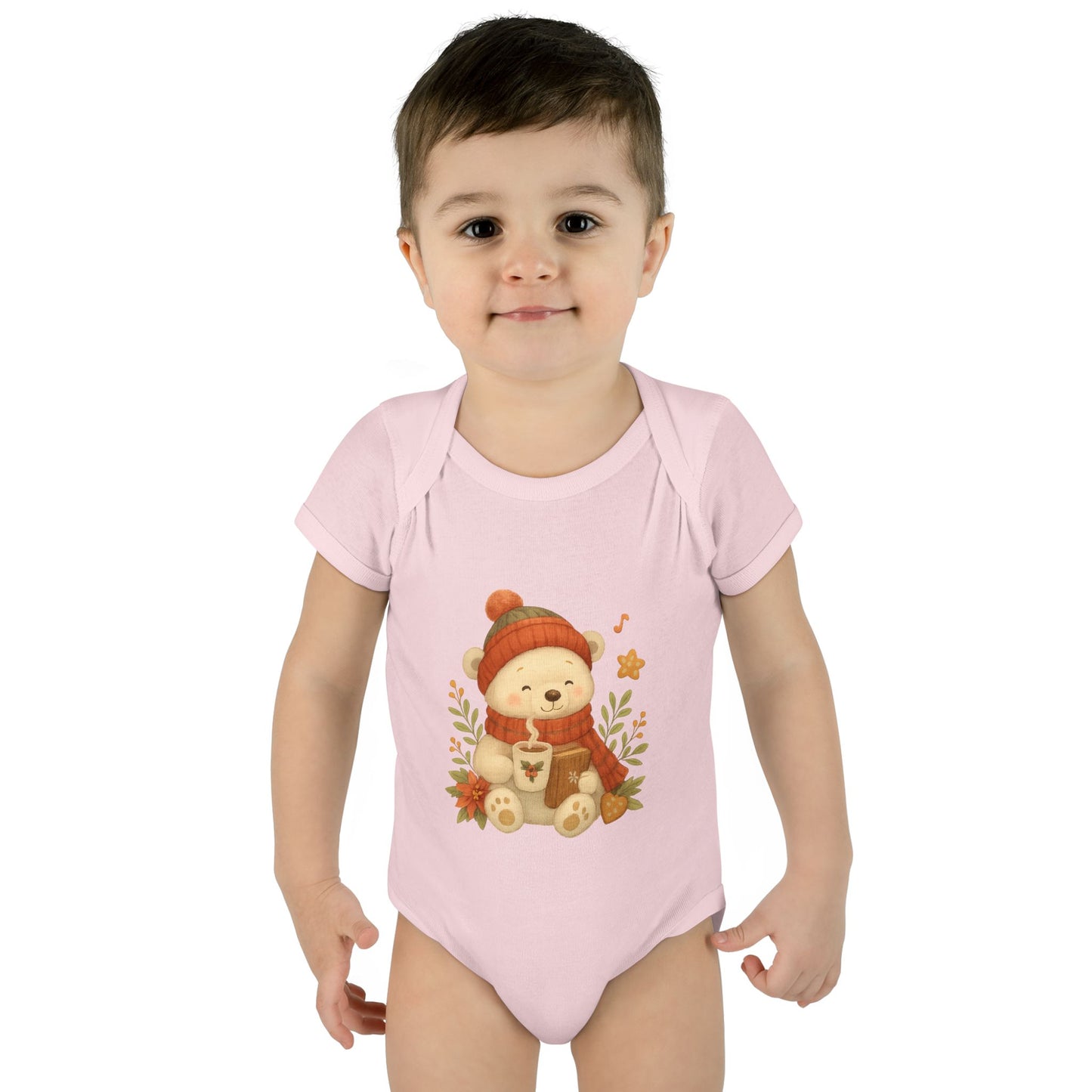 Unisex Cozy Bear Baby Bodysuit