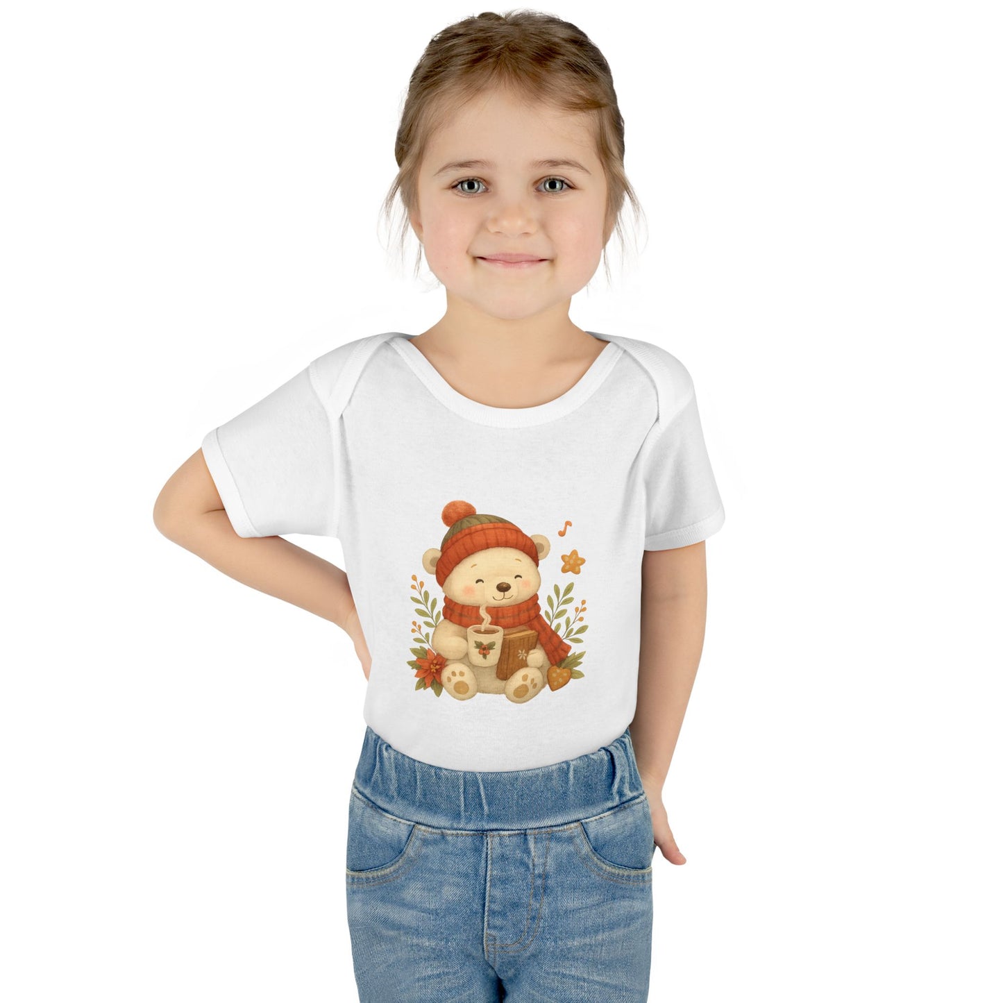 Unisex Cozy Bear Baby Bodysuit