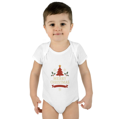 Unisex Cozy Merry Christmas Babysuit