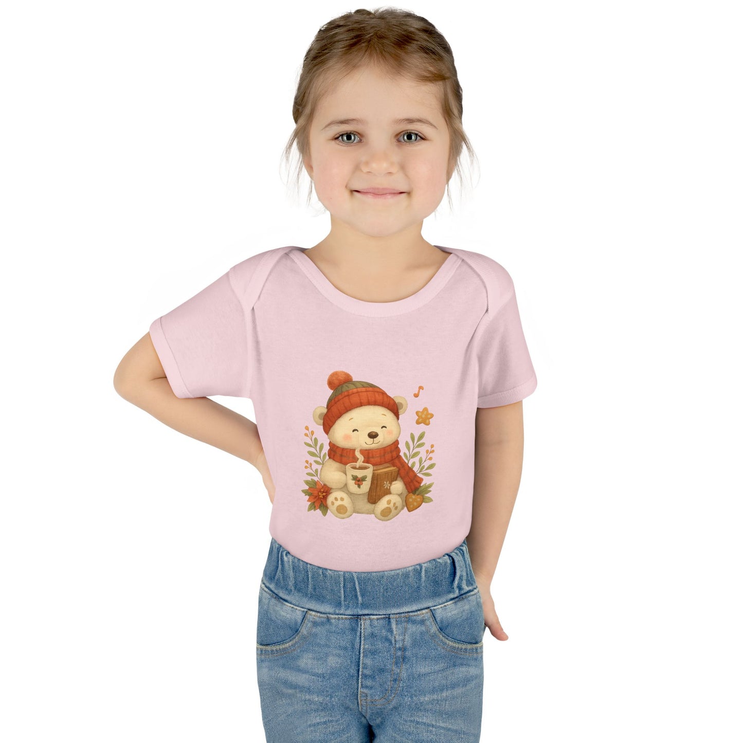 Unisex Cozy Bear Baby Bodysuit