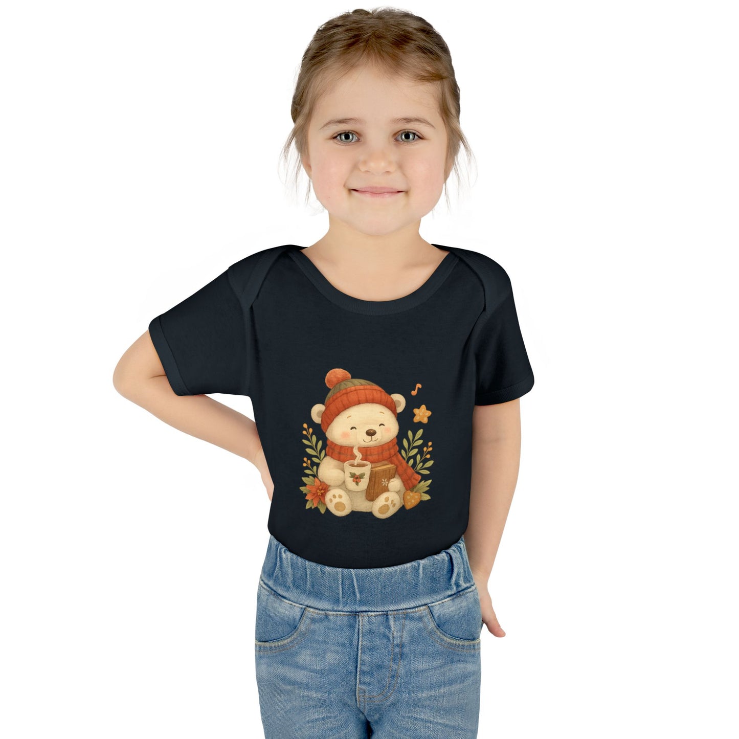 Unisex Cozy Bear Baby Bodysuit