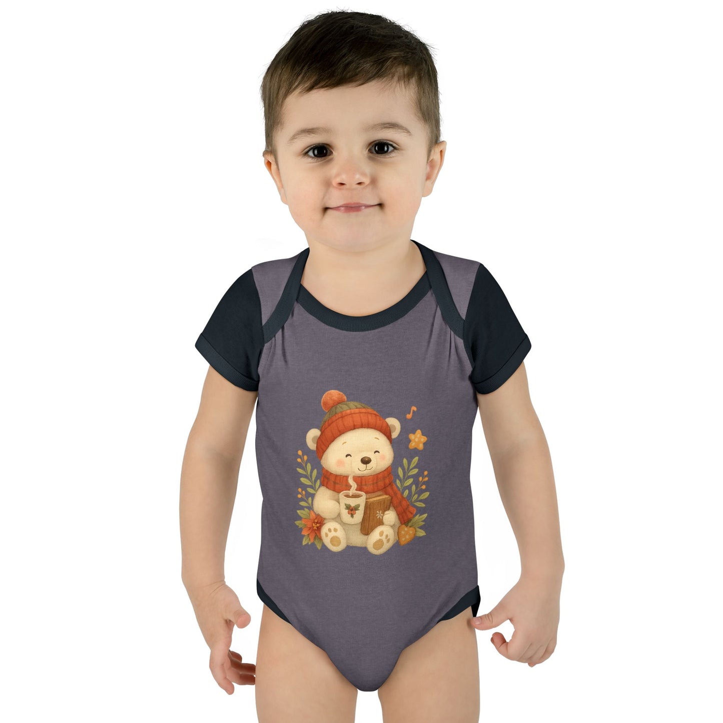 Unisex Cozy Bear Baby Bodysuit