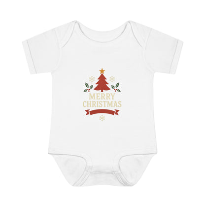 Unisex Cozy Merry Christmas Babysuit