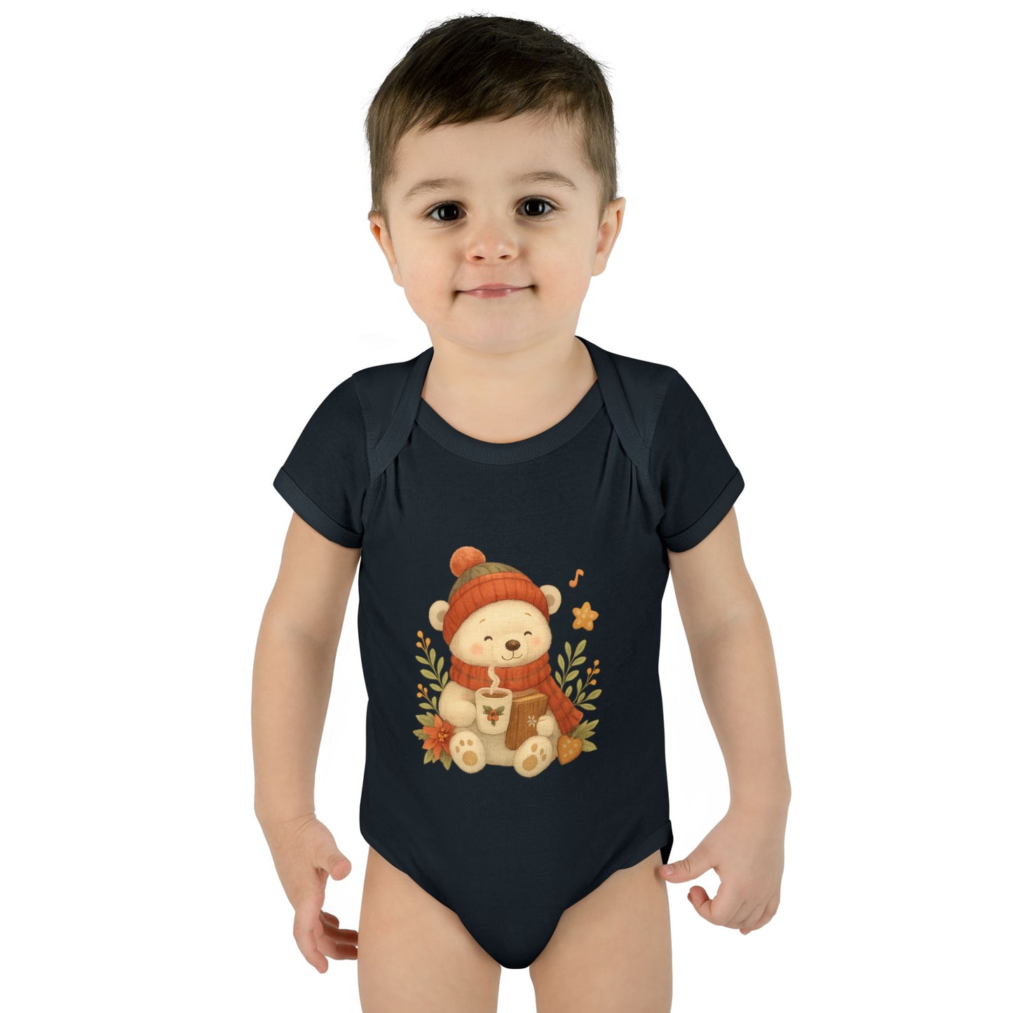 Unisex Cozy Bear Baby Bodysuit