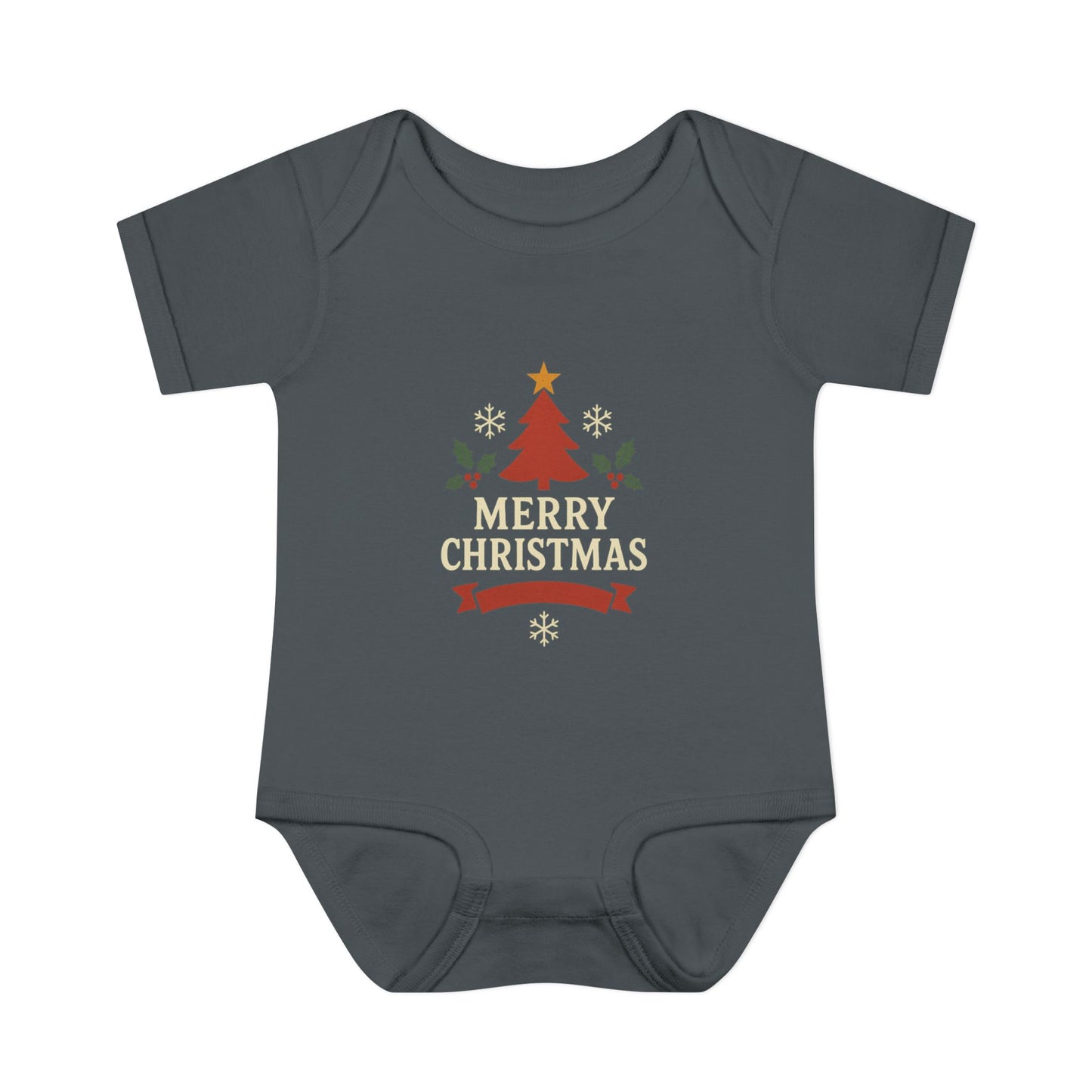 Unisex Cozy Merry Christmas Babysuit