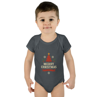 Unisex Cozy Merry Christmas Babysuit