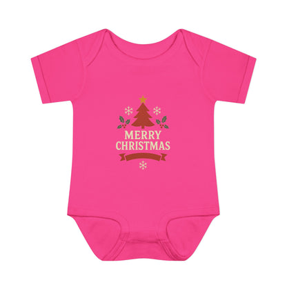 Unisex Cozy Merry Christmas Babysuit