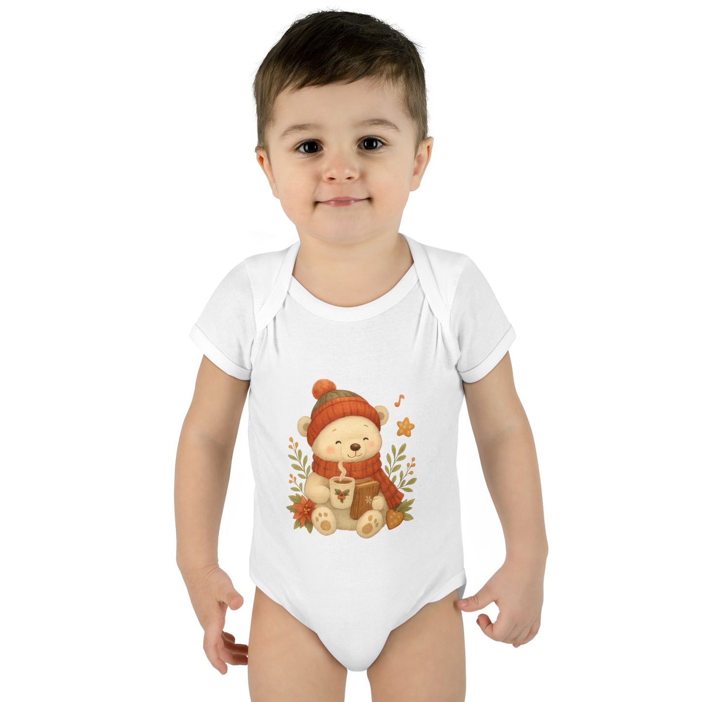 Unisex Cozy Bear Baby Bodysuit