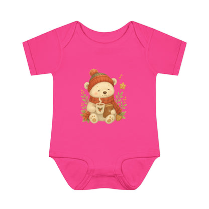 Unisex Cozy Bear Baby Bodysuit